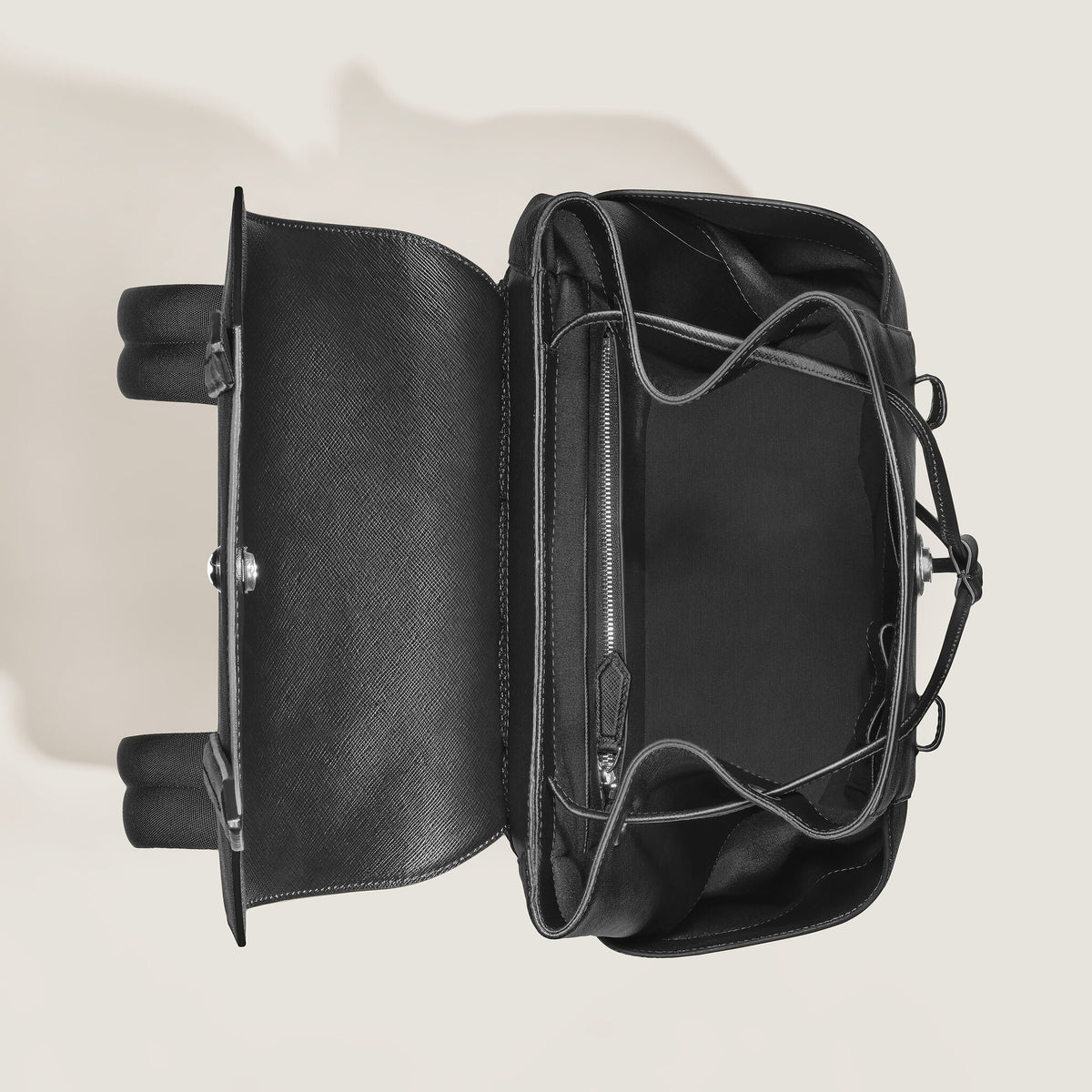 Montblanc Mittelgroßer Rucksack aus hochwertigem Leder – Ansicht 8