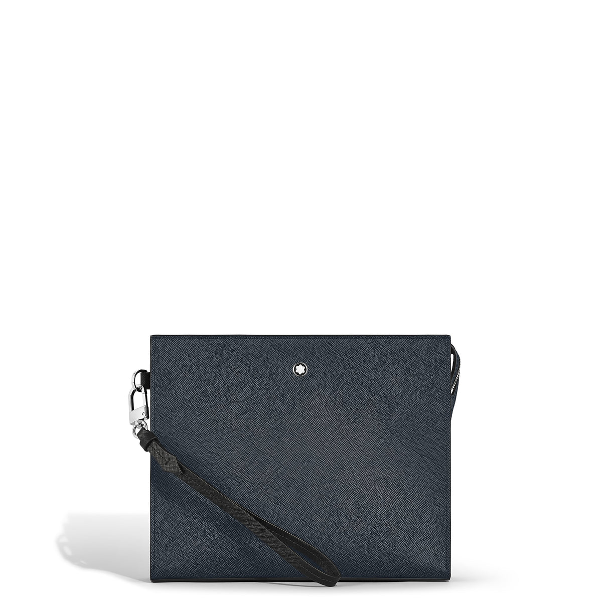 Montblanc Clutch aus Sartorial Leder – Twilight Blue – Ansicht 1