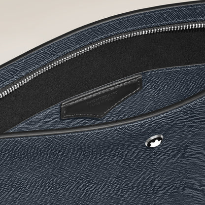 Montblanc Clutch aus Sartorial Leder – Twilight Blue – Ansicht 6