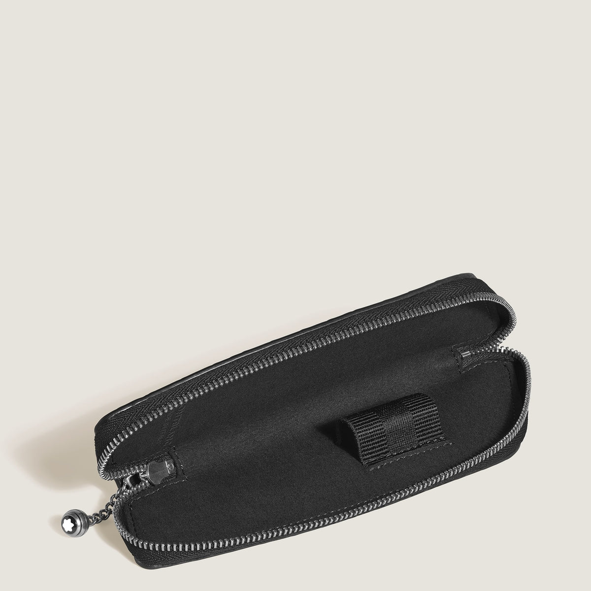 Montblanc Etui für 1 Schreibgerät aus Leder mit Krokoprägung – Schwarz – Ansicht 2