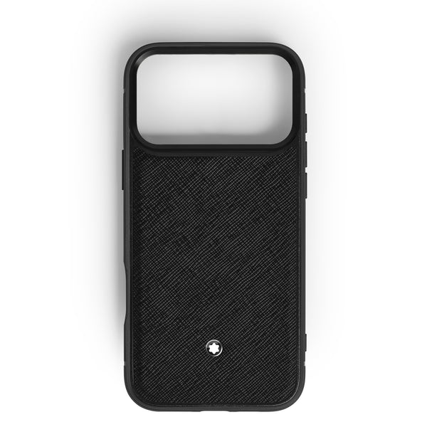 Montblanc Schutzhülle für iPhone 17 Pro Max aus Sartorial Leder – Schwarz