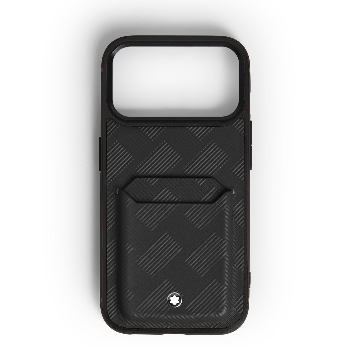 Montblanc Schutzhülle für iPhone 17 Pro mit 2 cc aus Extreme Leder – Schwarz – Ansicht 1