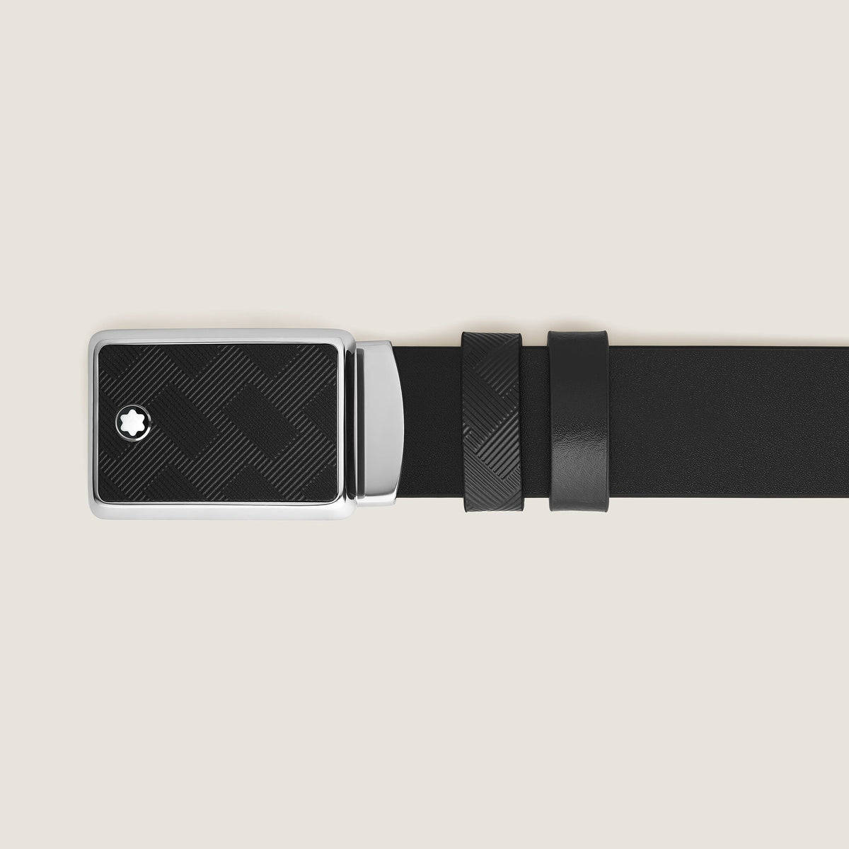 Montblanc Wendbarer Gürtel mit Intarsien Schließe 35 mm aus Extreme Leder – Ansicht 3