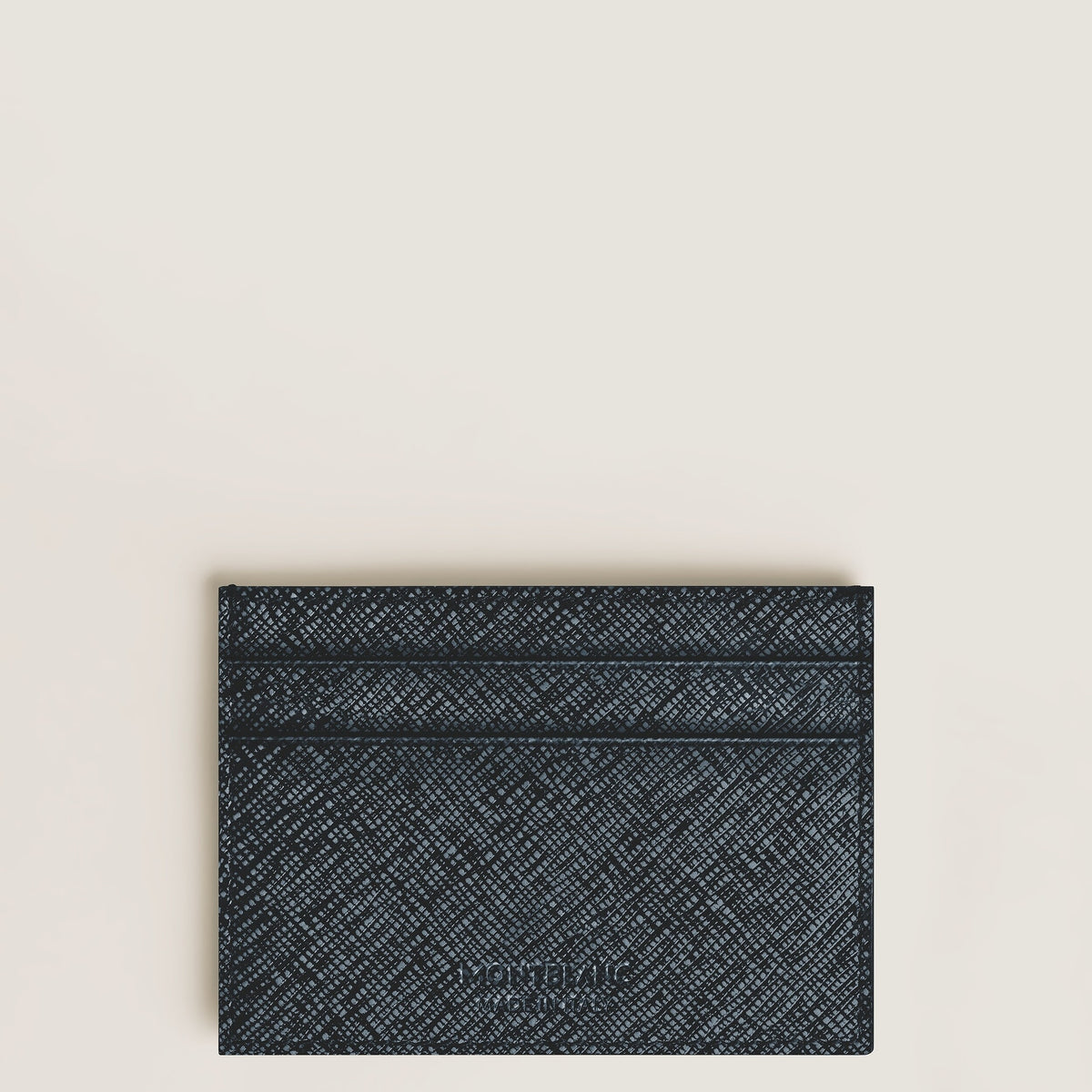Montblanc Kartenetui 5 cc aus Sartorial Leder – Twilight Blue – Ansicht 3