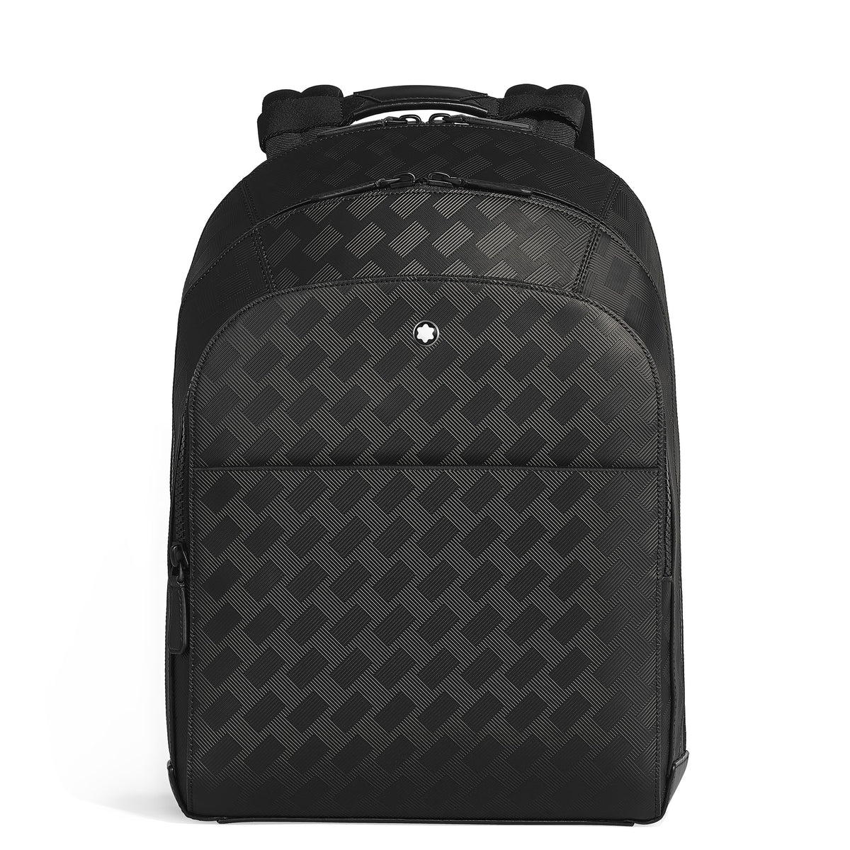 Montblanc Rucksack Groß mit 3 Fächern aus Extreme Leder – Schwarz – Ansicht 1