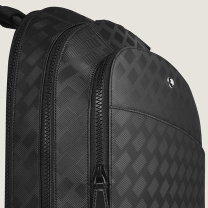 Montblanc Rucksack Groß mit 3 Fächern aus Extreme Leder – Schwarz – Ansicht 3