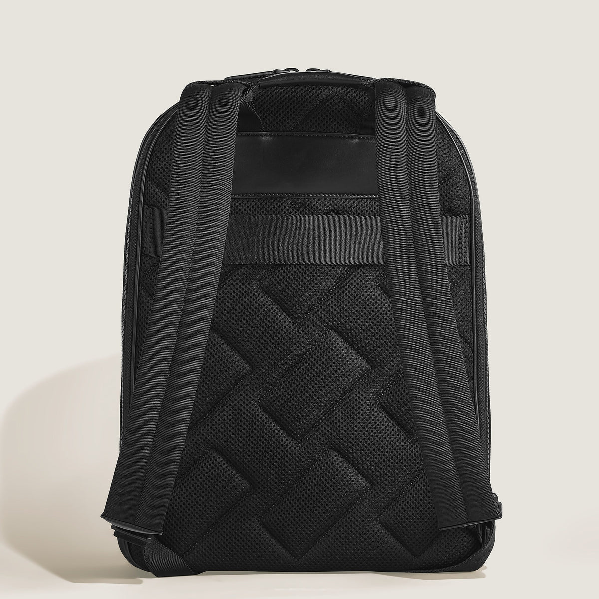 Montblanc Rucksack Groß mit 3 Fächern aus Extreme Leder – Schwarz – Ansicht 6