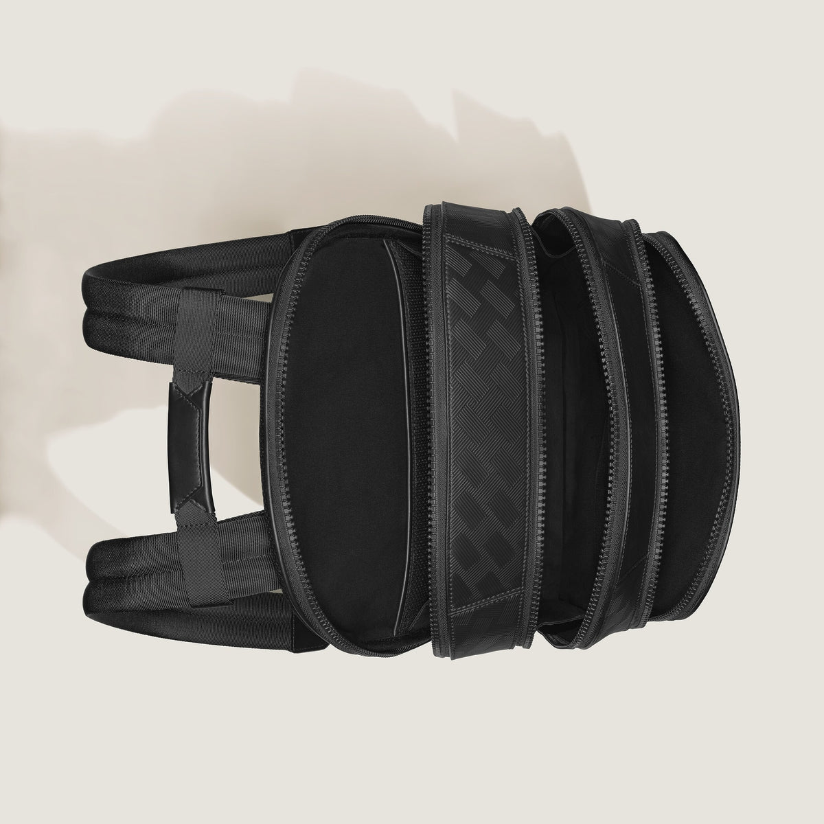 Montblanc Rucksack Groß mit 3 Fächern aus Extreme Leder – Schwarz – Ansicht 7