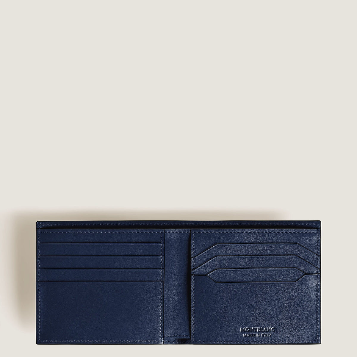 Montblanc Brieftasche 8 cc aus Meisterstück Leder – Tintenblau – Ansicht 5