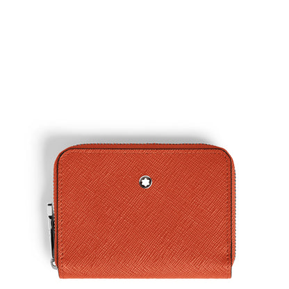 Montblanc Mini Brieftasche 2 cc mit Reißverschluss aus Sartorial Leder (MB221340) – Ansicht 1