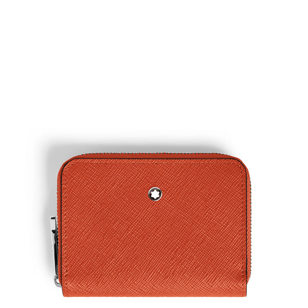 Montblanc Mini Brieftasche 2 cc mit Reißverschluss aus Sartorial Leder (MB221340)