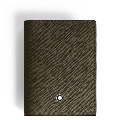 Montblanc Kartenetui 4 cc aus Sartorial Leder – Khaki – Ansicht 1