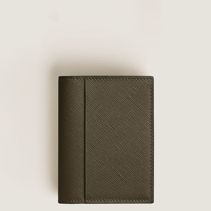 Montblanc Kartenetui 4 cc aus Sartorial Leder – Khaki – Ansicht 5