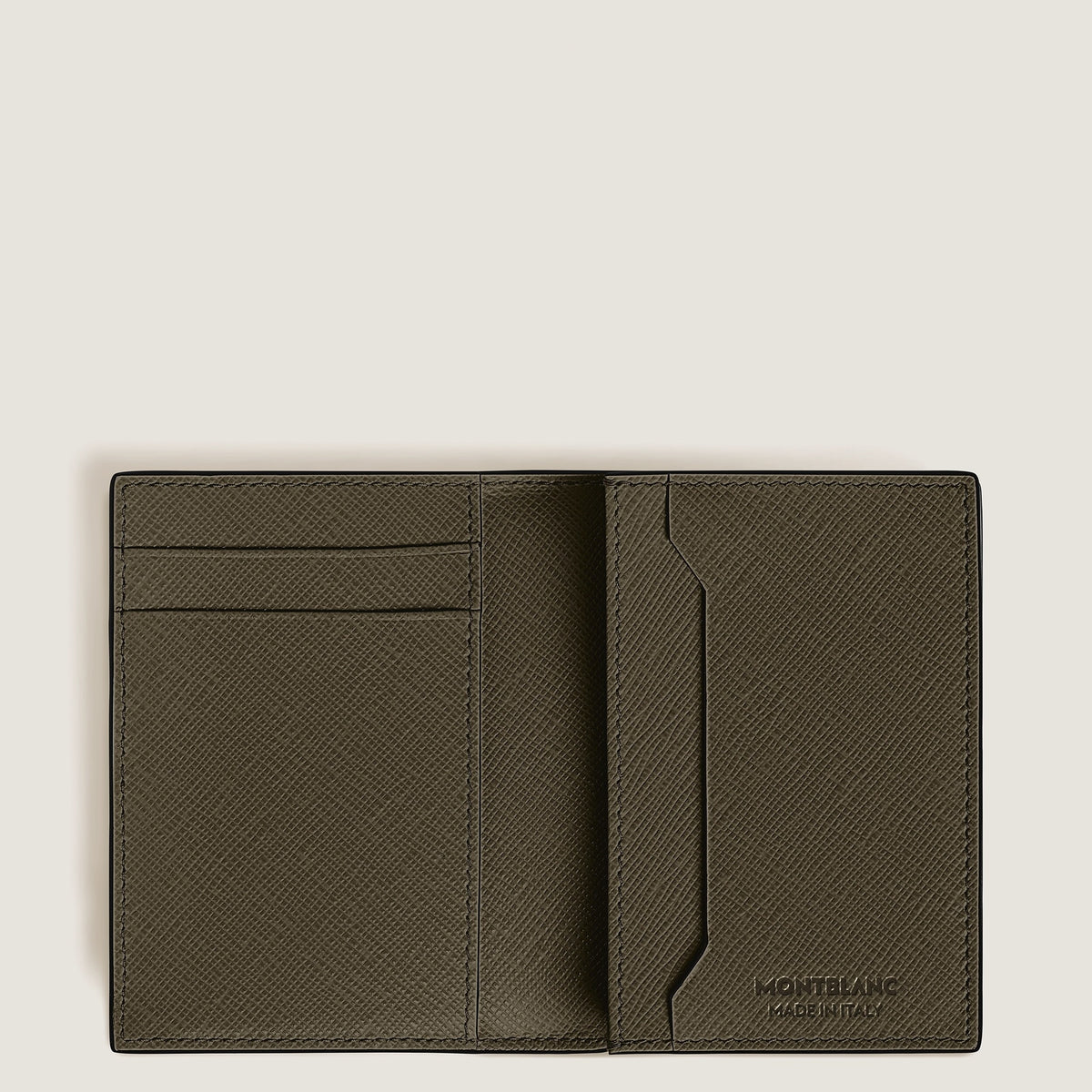 Montblanc Kartenetui 4 cc aus Sartorial Leder – Khaki – Ansicht 6
