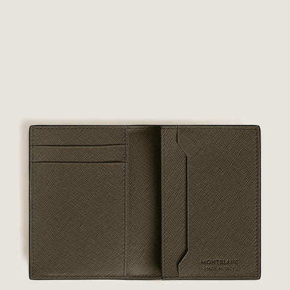 Montblanc Kartenetui 4 cc aus Sartorial Leder – Khaki – Ansicht 6