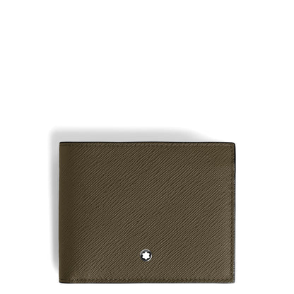 Montblanc Brieftasche 6 cc aus Sartorial Leder – Khaki – Ansicht 1
