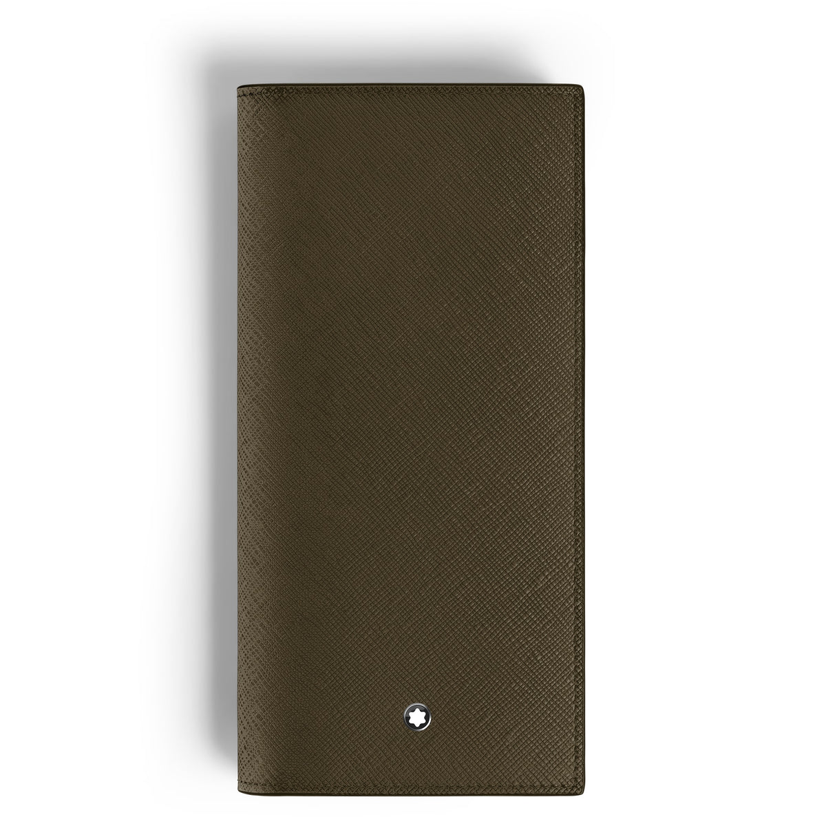 Montblanc Längliche Brieftasche 14 cc mit Reißverschluss aus Sartorial Leder – Khaki – Ansicht 1
