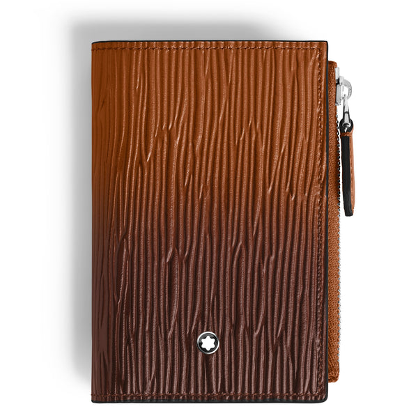 Montblanc Mini Brieftasche Vertikal 6 cc aus Corteccia Leder mit Sfumato Effekt