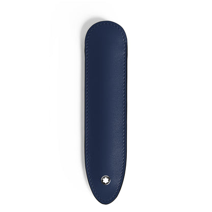 Montblanc Hülle für 1 Schreibgerät aus Meisterstück Leder – Tintenblau – Ansicht 1