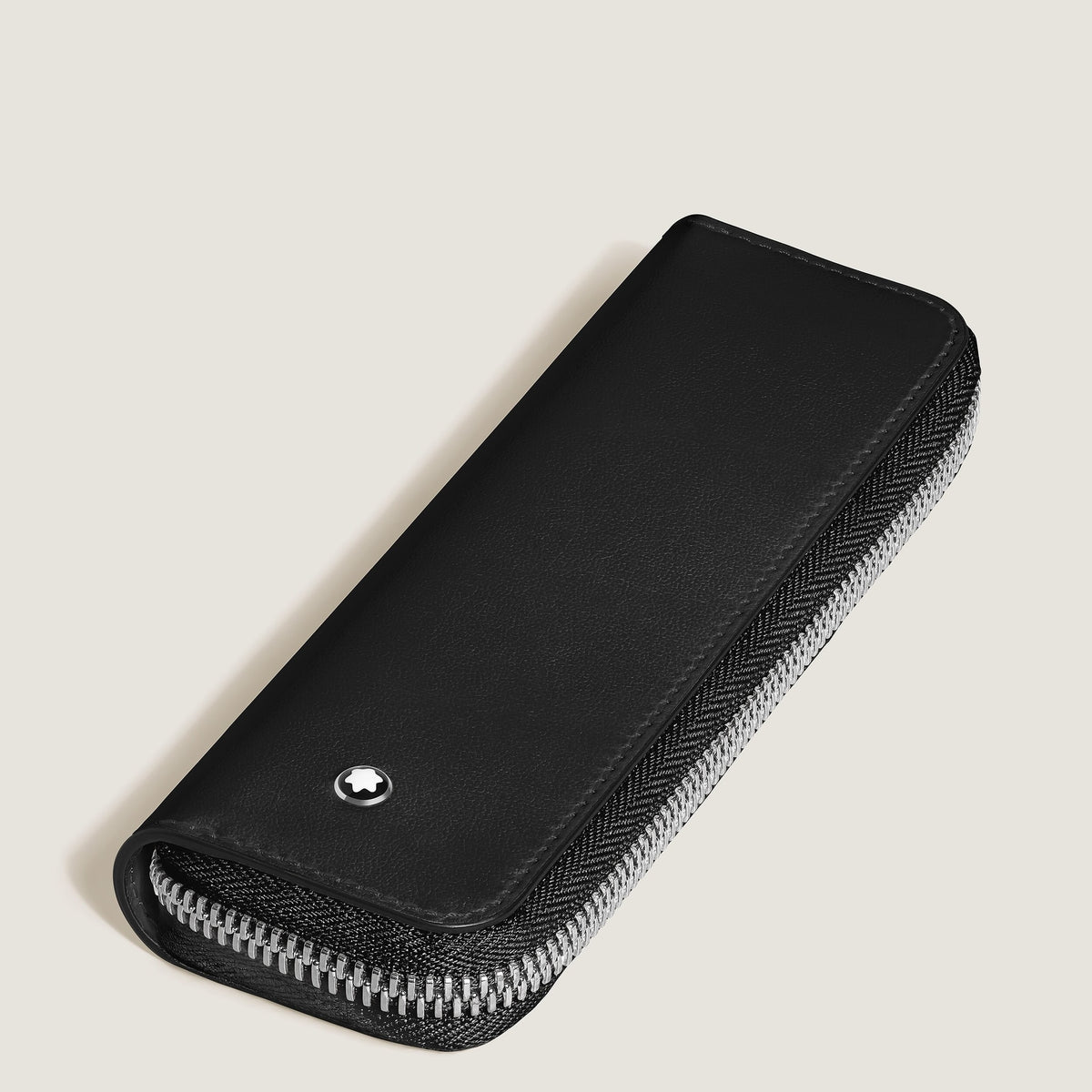 Montblanc Etui für 1 Schreibgerät mit Reißverschluss aus Meisterstück Leder – Schwarz – Ansicht 4