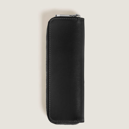 Montblanc Etui für 1 Schreibgerät mit Reißverschluss aus Meisterstück Leder – Schwarz – Ansicht 5