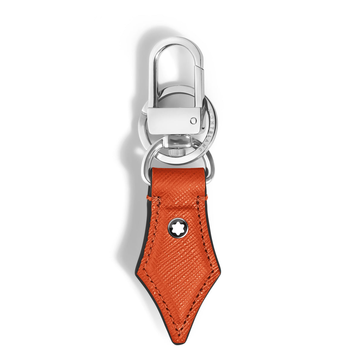 Montblanc Schlüsselanhänger mit Federdetail aus Sartorial Leder (MB221510) – Ansicht 1