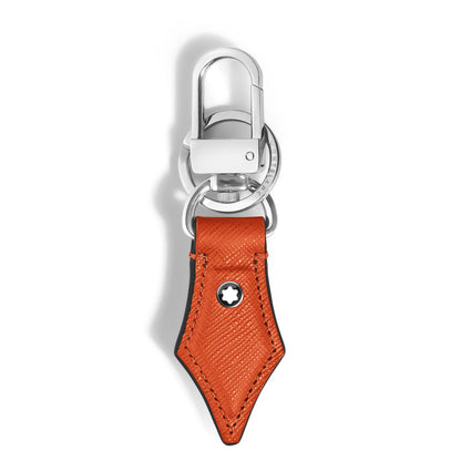 Montblanc Schlüsselanhänger mit Federdetail aus Sartorial Leder (MB221510) – Ansicht 1