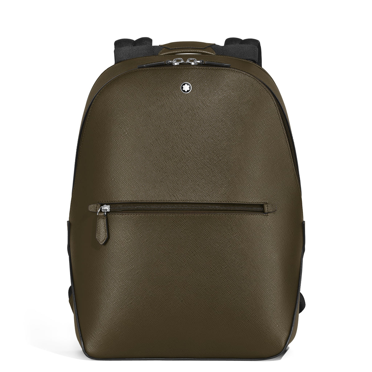 Montblanc Kleiner Rucksack aus Sartorial Leder – Khaki – Ansicht 1