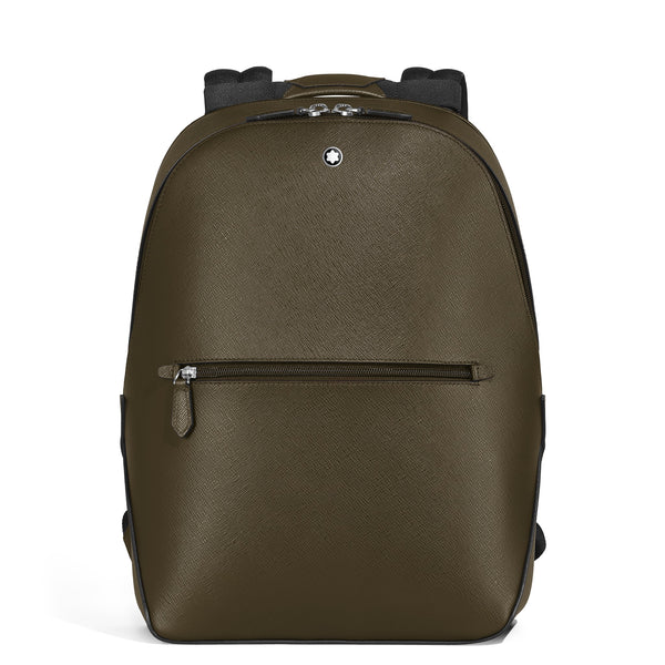 Montblanc Kleiner Rucksack aus Sartorial Leder – Khaki