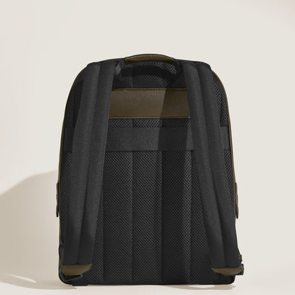 Montblanc Kleiner Rucksack aus Sartorial Leder – Khaki – Ansicht 6