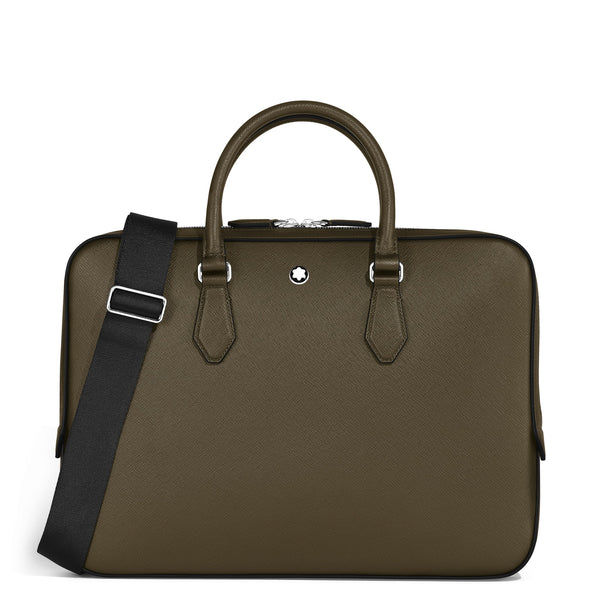 Montblanc Flache Schreibmappe aus Sartorial Leder – Khaki