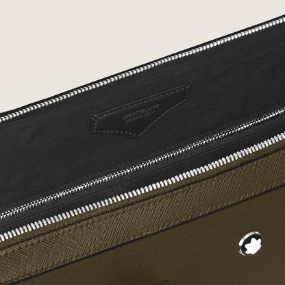 Montblanc Flache Schreibmappe aus Sartorial Leder – Khaki – Ansicht 4