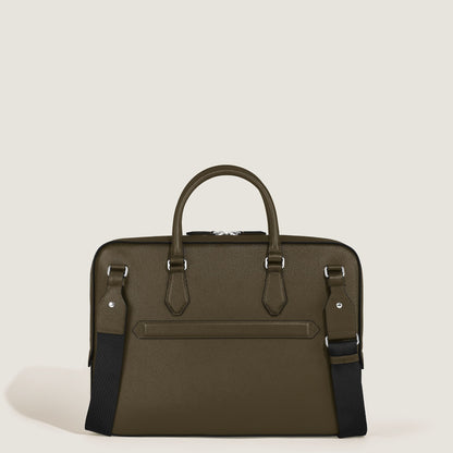 Montblanc Flache Schreibmappe aus Sartorial Leder – Khaki – Ansicht 6