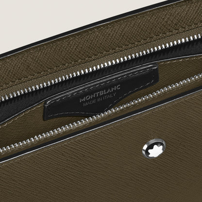 Montblanc Clutch aus Sartorial Leder – Khaki – Ansicht 4