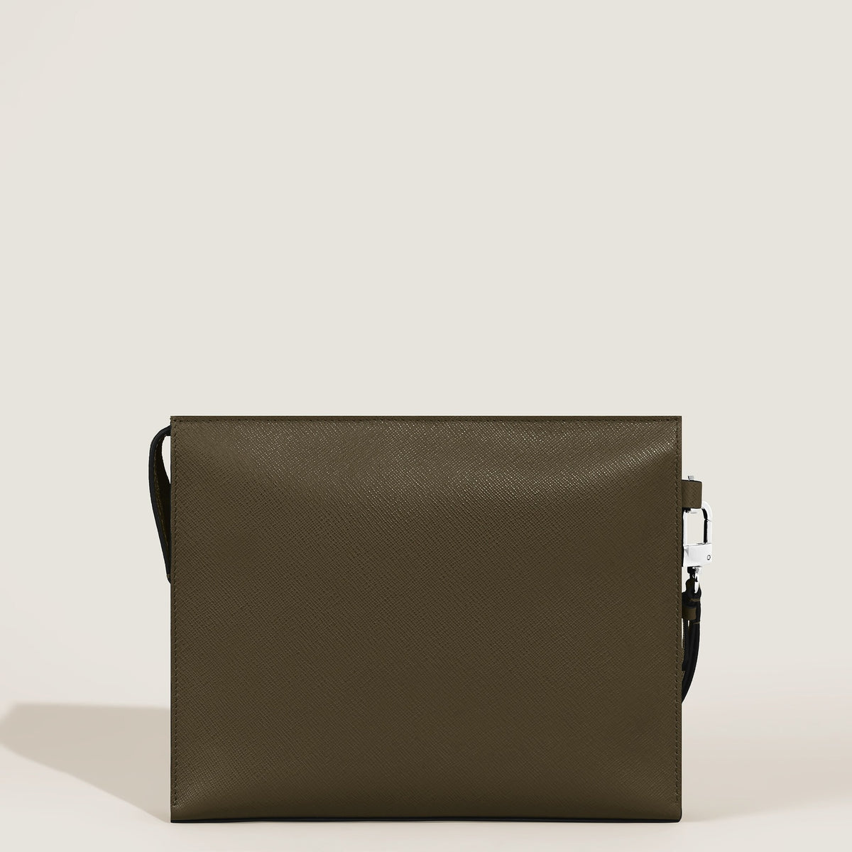 Montblanc Clutch aus Sartorial Leder – Khaki – Ansicht 5