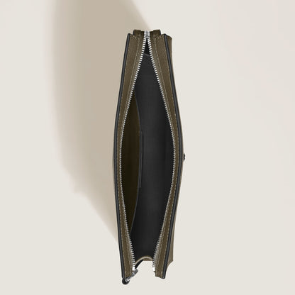 Montblanc Clutch aus Sartorial Leder – Khaki – Ansicht 6