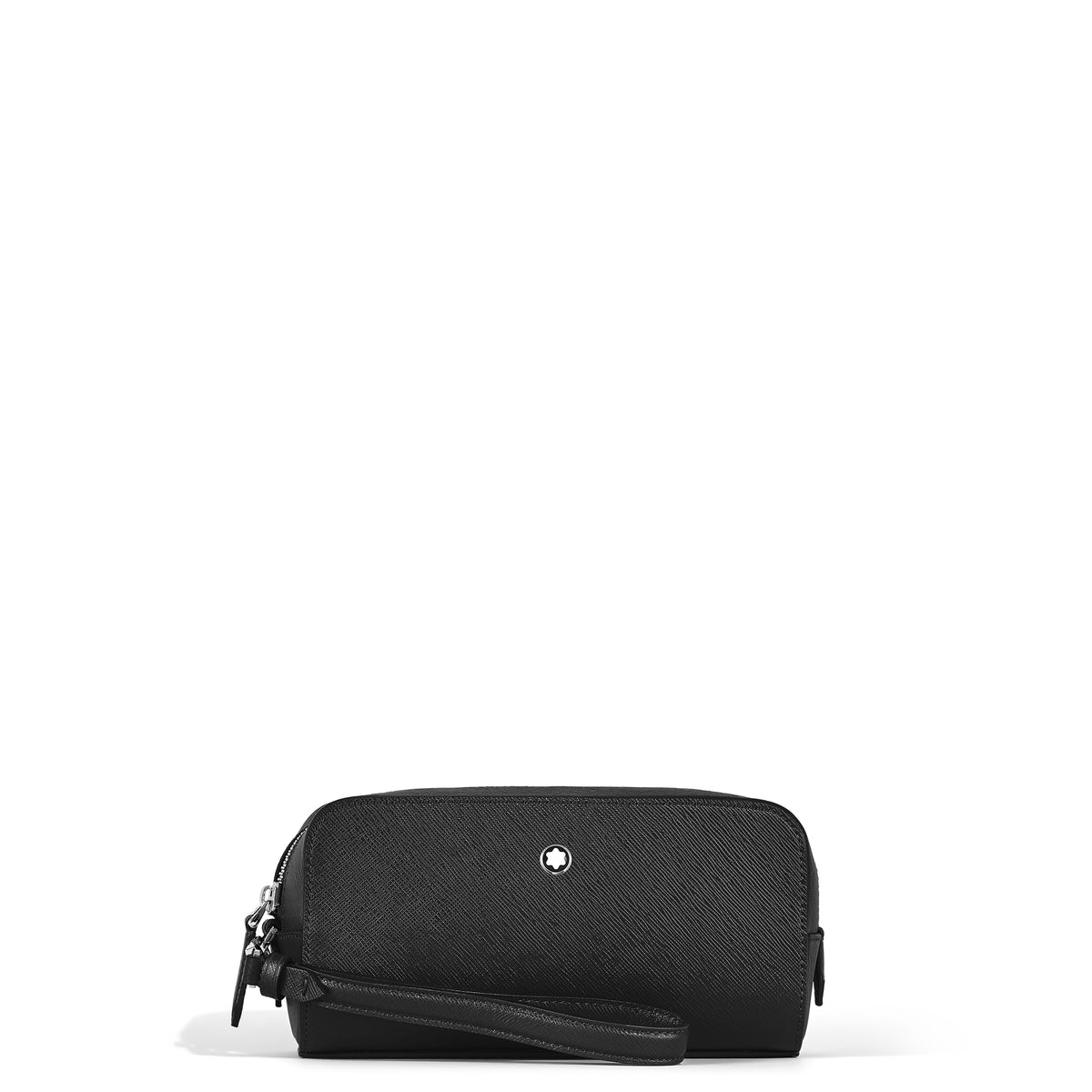 Montblanc Kleine Kosmetik Clutch aus Sartorial Leder – Schwarz – Ansicht 1