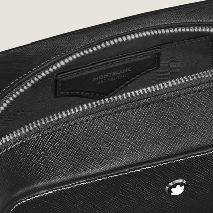 Montblanc Kleine Kosmetik Clutch aus Sartorial Leder – Schwarz – Ansicht 4