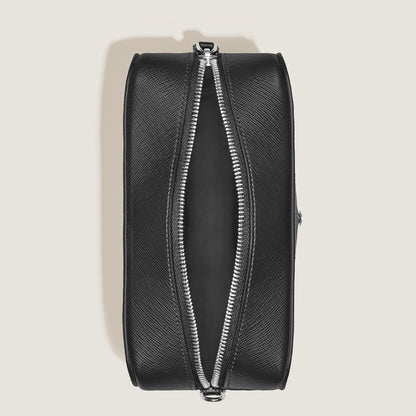 Montblanc Kleine Kosmetik Clutch aus Sartorial Leder – Schwarz – Ansicht 6