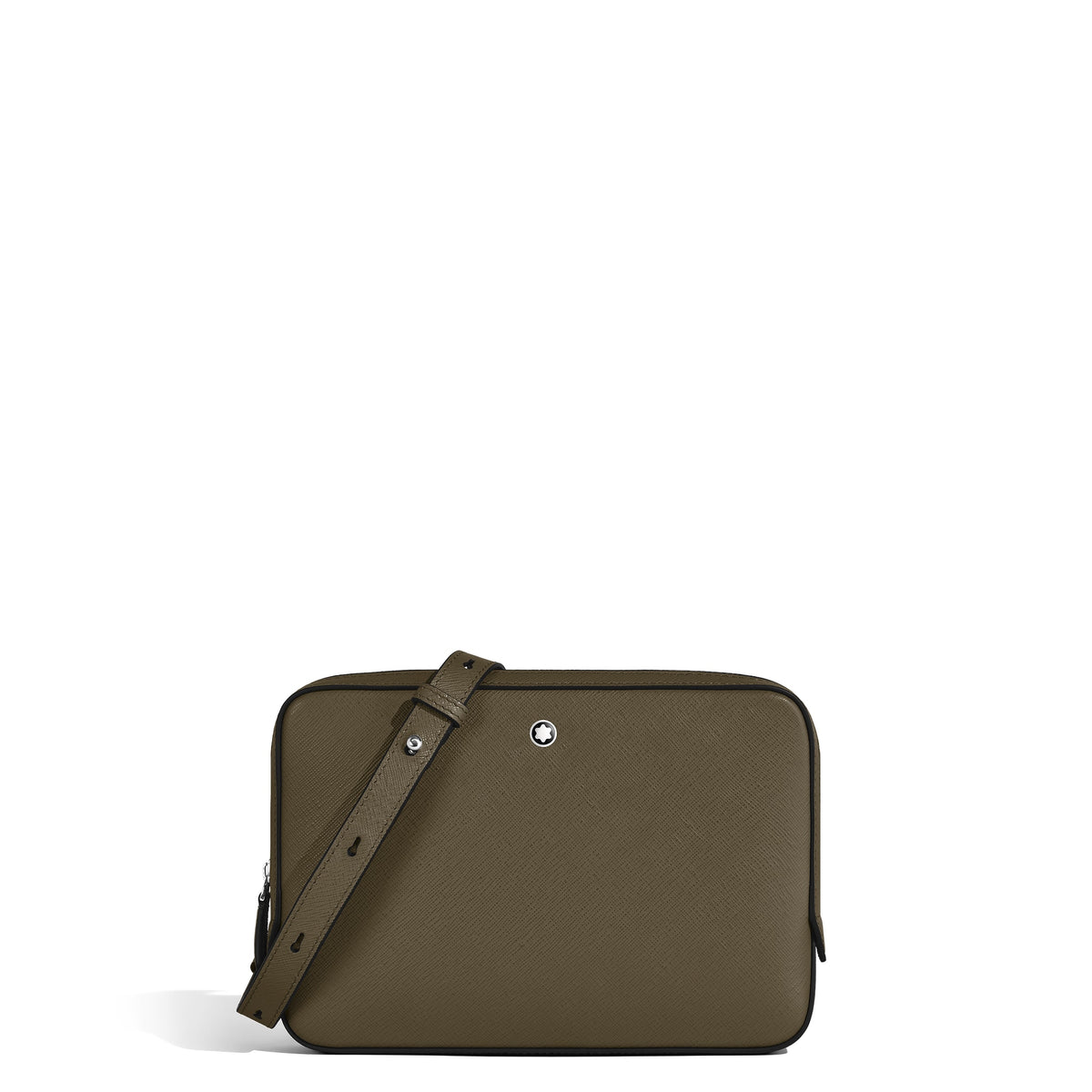 Montblanc Kleine Umhängetasche aus Sartorial Leder – Khaki – Ansicht 1