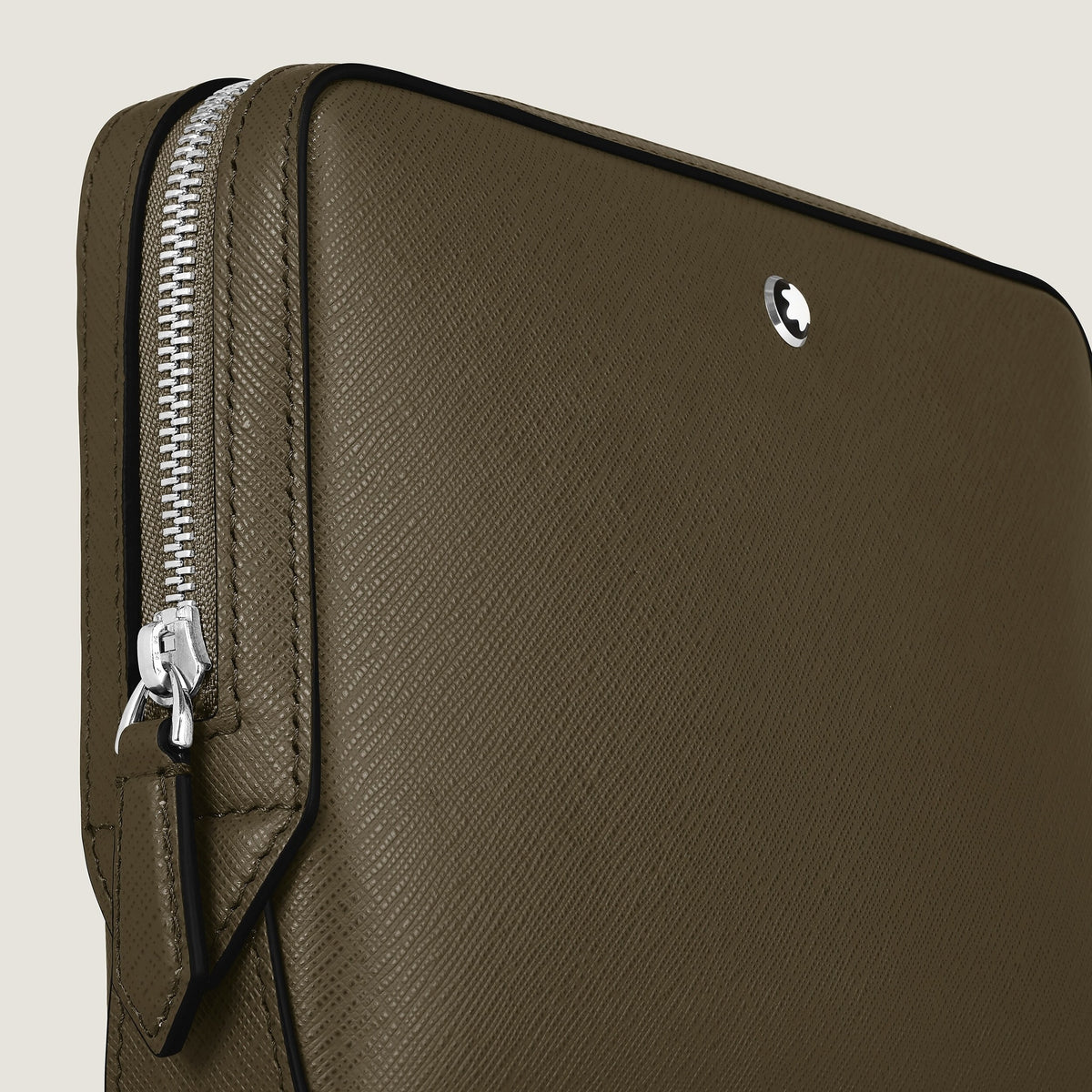 Montblanc Kleine Umhängetasche aus Sartorial Leder – Khaki – Ansicht 3