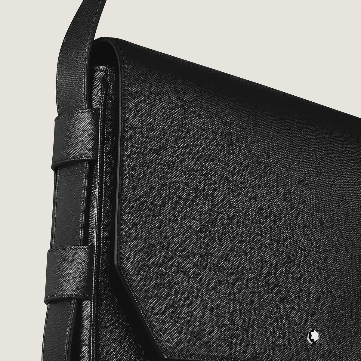 Montblanc Messenger Bag aus Sartorial Leder – Schwarz – Ansicht 3