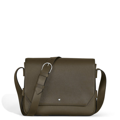 Montblanc Messenger Bag aus Sartorial Leder – Khaki – Ansicht 1