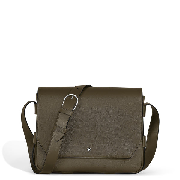Montblanc Messenger Bag aus Sartorial Leder – Khaki