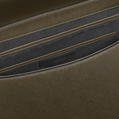 Montblanc Messenger Bag aus Sartorial Leder – Khaki – Ansicht 3
