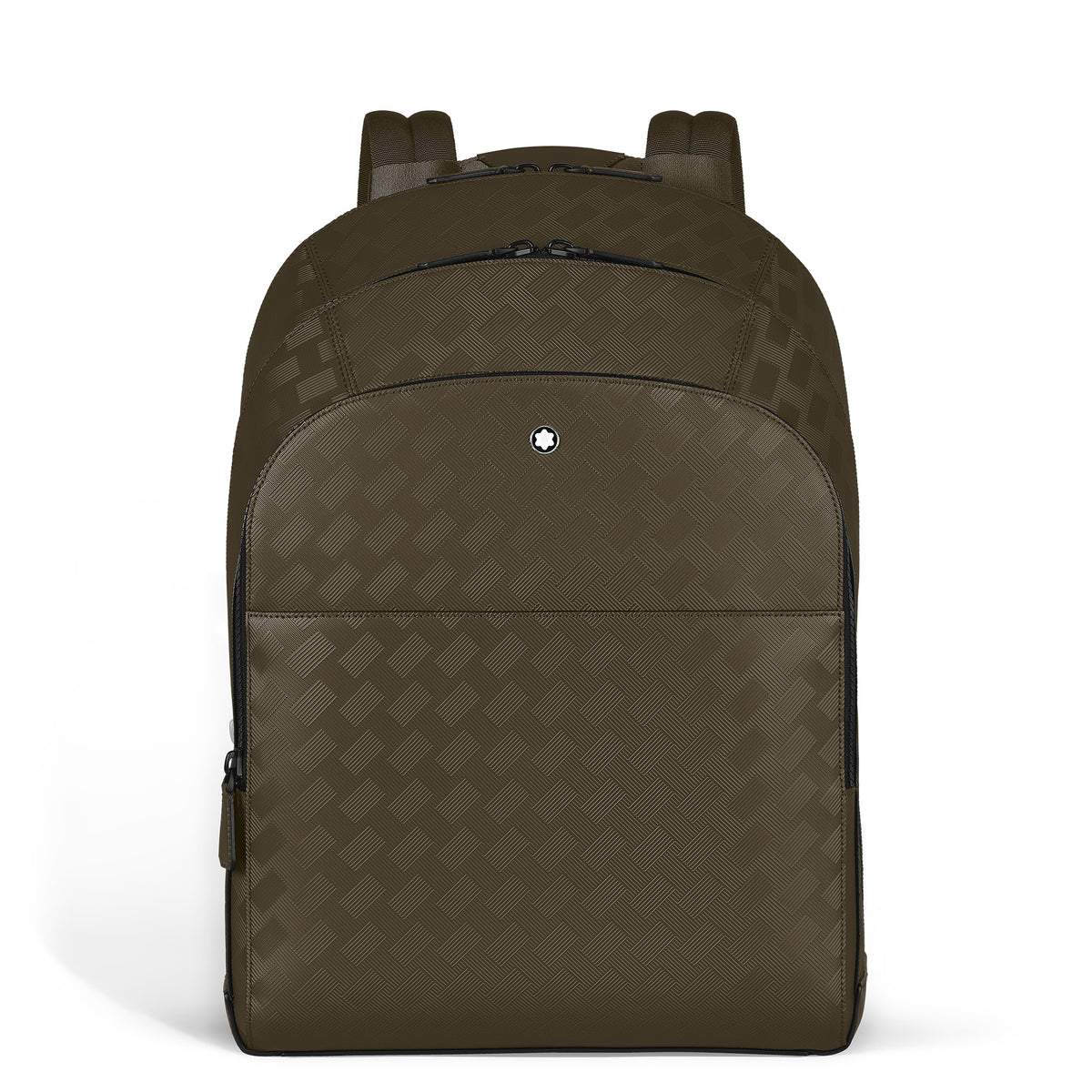Montblanc Rucksack Groß mit 3 Fächern aus Extreme Leder – Khaki – Ansicht 1
