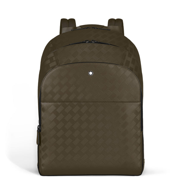 Montblanc Rucksack Groß mit 3 Fächern aus Extreme Leder – Khaki