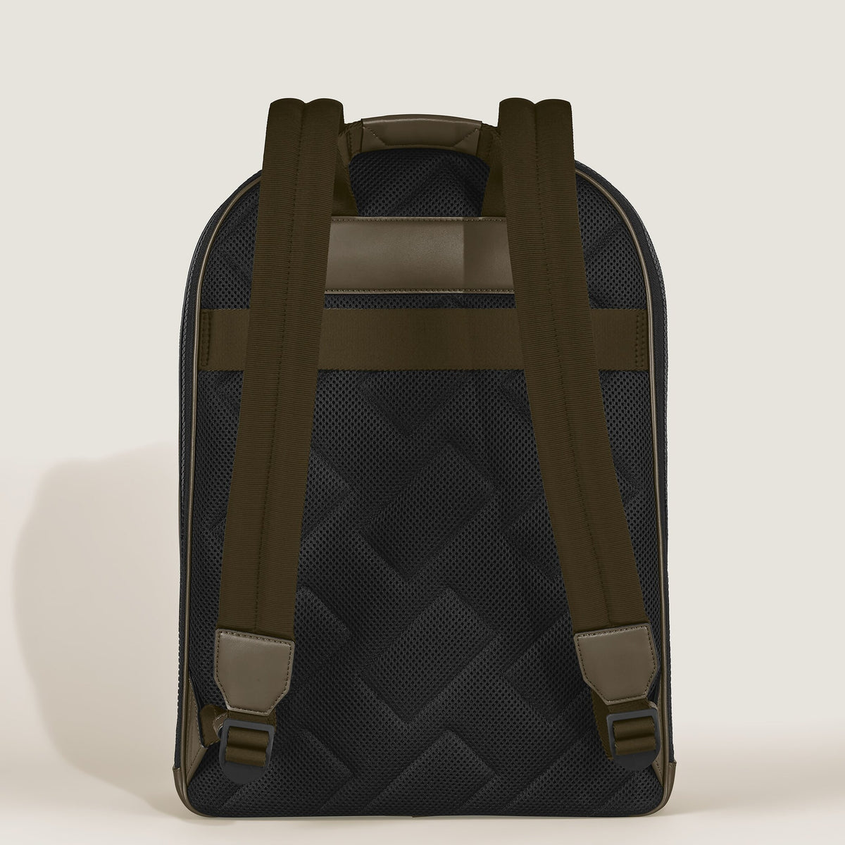 Montblanc Rucksack Groß mit 3 Fächern aus Extreme Leder – Khaki – Ansicht 6