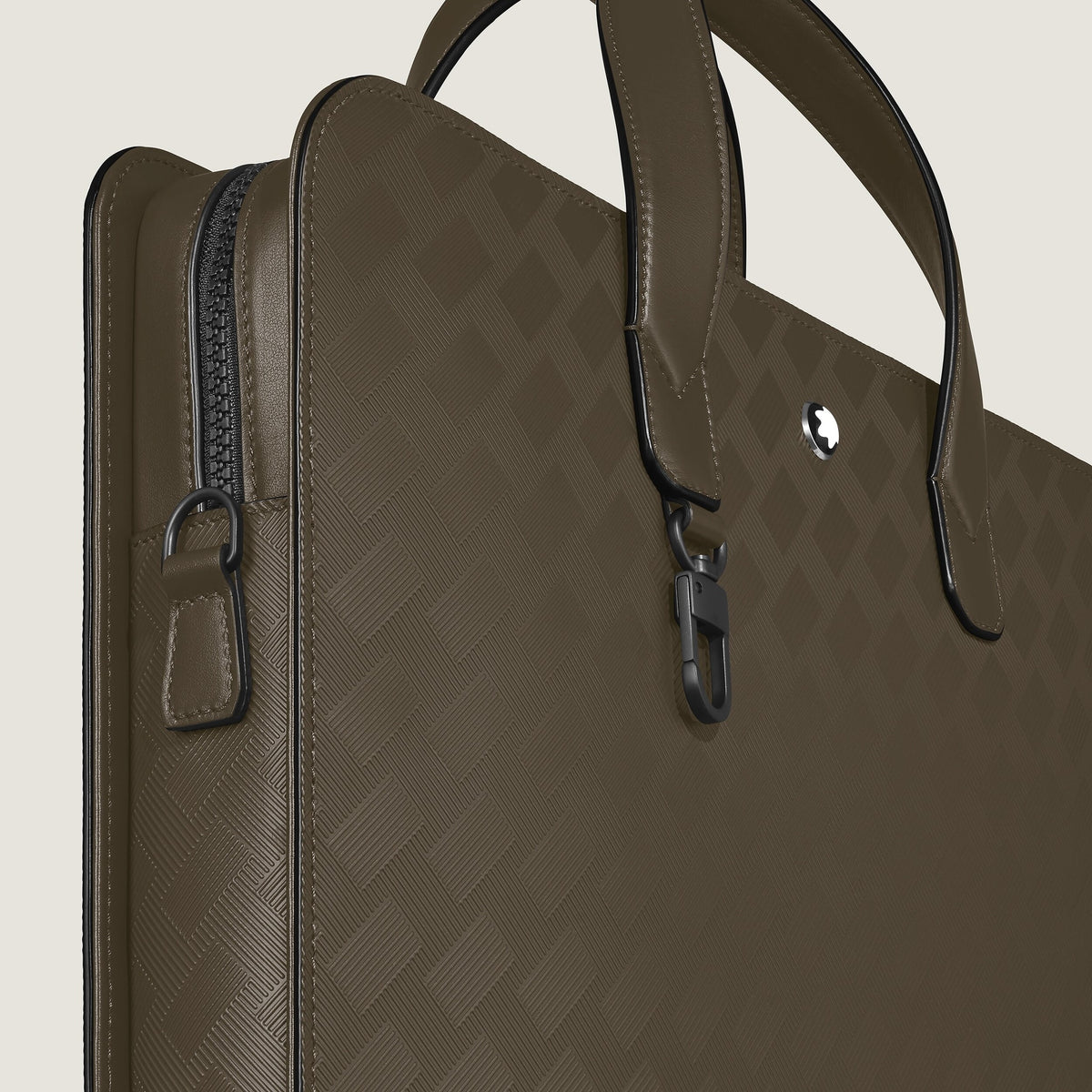Montblanc Flache Schreibmappe aus Extreme Leder – Khaki – Ansicht 3