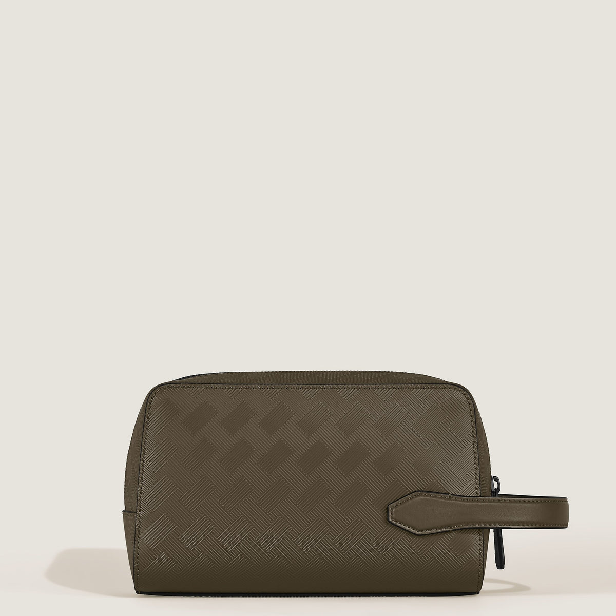 Montblanc Kosmetik Clutch aus Extreme Leder – Khaki – Ansicht 6
